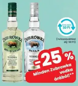 Interspar Zubrowka vodka ajánlat