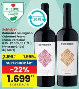 Interspar Schieber Cabernet Sauvignon, Cabernet Franc ajánlat