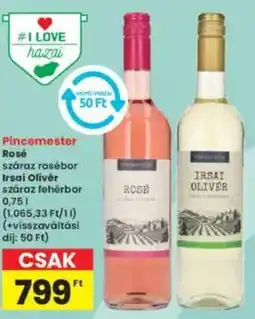 Interspar Pincemester Rosé, Irsai Olivér ajánlat