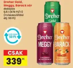 Interspar Dreher Gold, Meggy, Barack sör ajánlat