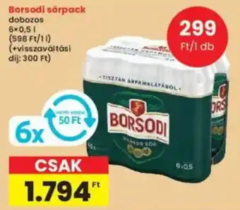 Interspar Borsodi sörpack ajánlat