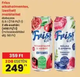 Interspar Friss alkoholmentes, Ízesített malátaital ajánlat