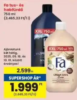 Interspar Fa tus- és habfürdő ajánlat