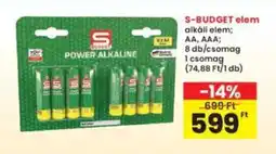 Interspar S-BUDGET elem ajánlat