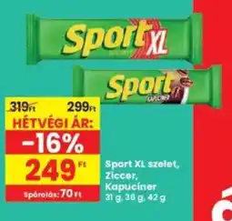Interspar Sport XL szelet, Ziccer, Kapuciner ajánlat