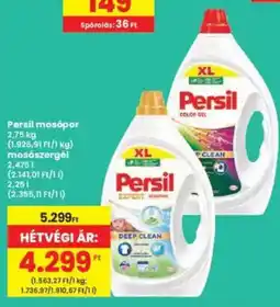 Interspar Persil mosópor, mosószergél ajánlat