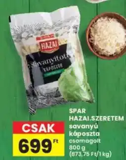 Interspar SPAR HAZAI.SZERETEM savanyú káposzta ajánlat