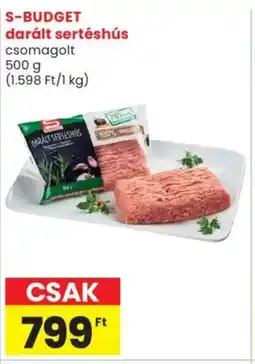 Spar Market S-BUDGET darált sertéshús ajánlat