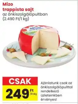 Spar Market Mizo trappista sajt ajánlat