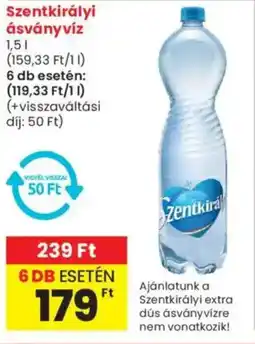 Spar Market Szentkirályi ásványvíz ajánlat