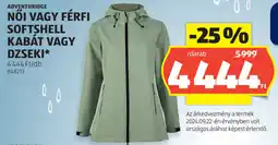 ALDI Adventuridge női, férfi softshell kabát, dzseki ajánlat