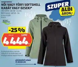 ALDI Adventuridge női, férfi softshell kabát, dzseki ajánlat