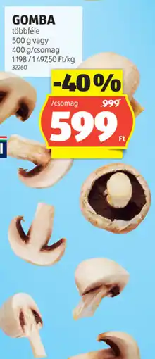 ALDI Gomba ajánlat