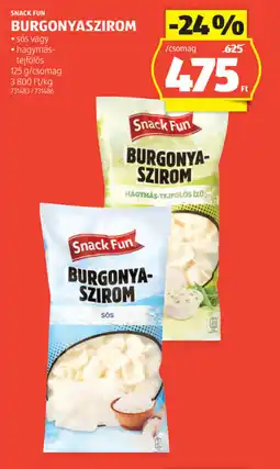 ALDI Snack Fun Burgonyaszirom ajánlat