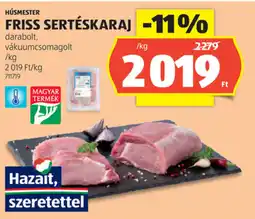 ALDI Húsmester friss sertéskaraj ajánlat