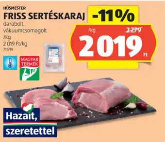 ALDI Húsmester friss sertéskaraj ajánlat