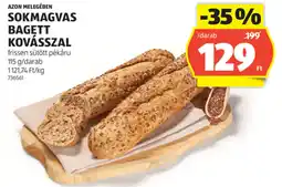 ALDI Azon Melegeben Sokmagvas bagett kovásszal ajánlat