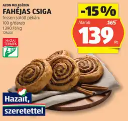 ALDI Azon Melegében Fahéjas csiga ajánlat