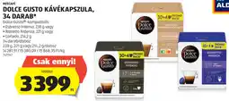 ALDI Nescafé Dolce Gusto kávékapszula ajánlat