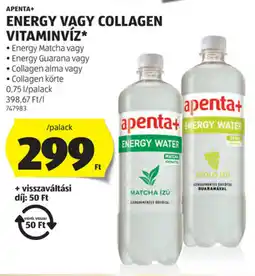 ALDI Apenta+ energy, collagen vitaminvíz ajánlat