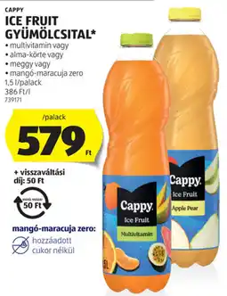 ALDI Cappy Ice Fruit gyümölcsital ajánlat