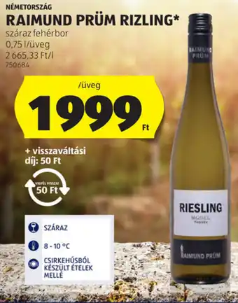ALDI Németország Raimund prüm rizling ajánlat
