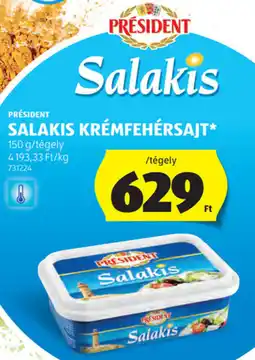 ALDI Président salakis krémfehérsajt ajánlat