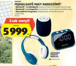 ALDI Pantone fejhallgató, hangszóró ajánlat