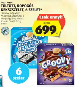ALDI Finest Bakery töltött, ropogós kekszszelet ajánlat