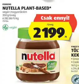 ALDI Ferrero Nutella plant-based ajánlat