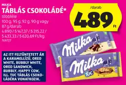 ALDI Milka táblás csokoládé ajánlat