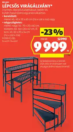 ALDI Belavi Lépcsős virágállvány ajánlat