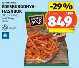 ALDI Nature's Gold édesburgonya- hasábok ajánlat