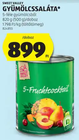 ALDI Sweet Valley gyümölcssaláta ajánlat
