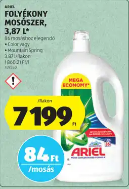 ALDI Ariel folyékony mosószer ajánlat