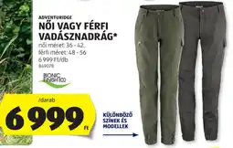 ALDI Adventuridge női, férfi vadásznadrág ajánlat