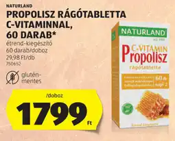 ALDI Naturland Propolisz rágótabletta C-vitaminnal ajánlat
