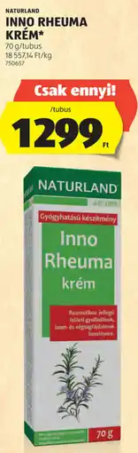 ALDI Naturland Inno Rheuma krém ajánlat