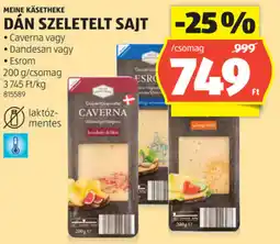 ALDI Meine Käsetheke Dán szeletelt sajt ajánlat