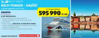 ALDI Balti-Tengeri - Hajóút Aidadiva ajánlat