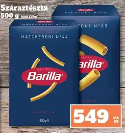 Vil-For Barilla Száraztészta ajánlat