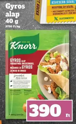 Vil-For Knorr Gyros alap ajánlat