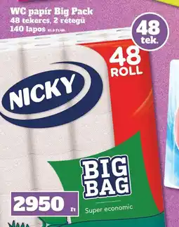 Vil-For Nicky WC papír Big Pack ajánlat