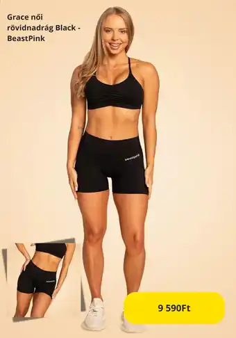 GymBeam Grace női rövidnadrág Black - BeastPink ajánlat