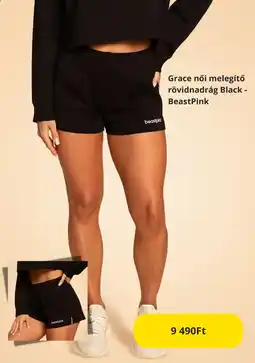 GymBeam Grace női melegítő rövidnadrág Black - BeastPink ajánlat