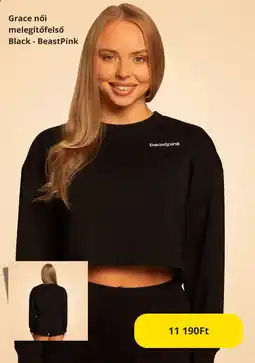 GymBeam Grace női melegítőfelső Black - BeastPink ajánlat
