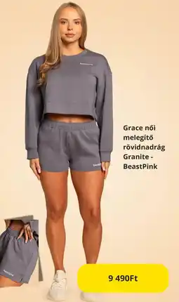 GymBeam Grace női melegítő rövidnadrág Granite - BeastPink ajánlat