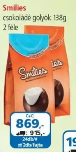 ÁRKLUB Smilies csokoládé golyók ajánlat