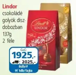 ÁRKLUB Lindor csokoládé golyók dísz dobozban ajánlat