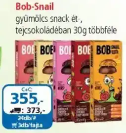 ÁRKLUB Bob-Snail gyümölcs snack ét-, tejcsokoládéban ajánlat